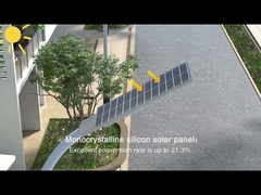 TR08 Ολοκληρωμένο Φωτιστικό Δρόμου Ηλιακό 100w 200w 300w Αλουμινίου IP65 Υψηλής Φωτεινότητας