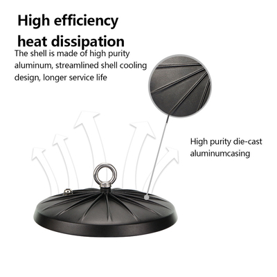 KCD Super Market High Lumen Engineering Industry Lighting IP65 100W 150W 200W 3000k Long Life UFO LED Light High Bay
