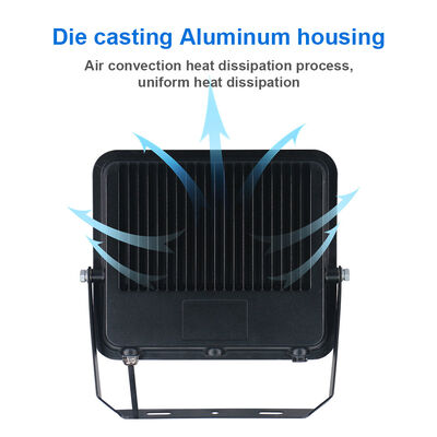 KCD Garden Aluminum 220v Square IP65 Waterproof RGB LED Flood Light with 5 Year Warranty for Outdoor Construction